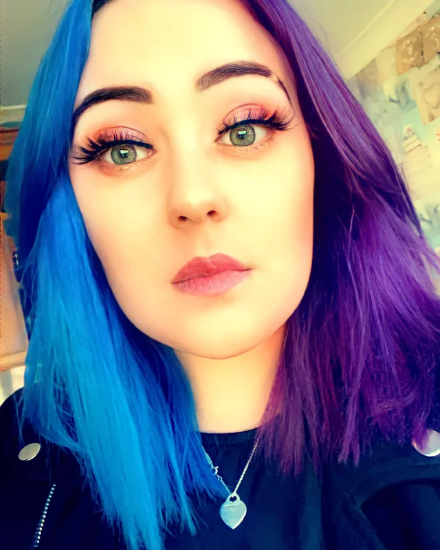 LittleBlue OnlyFans creator with blue hair
