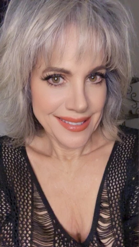 naughtymommainatanktop OnlyFans creator with grey hair